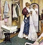 Prom Dress Stretched Canvas Poster Print by Norman Rockwell, 15x16