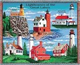 Lighthouse Great Lakes Throw - 70 x 53 Blanket/Throw