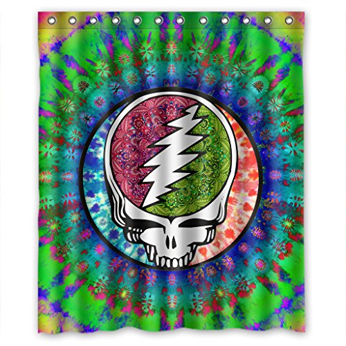 Rock Band Grateful Dead High Quality Fabric Bathroom Shower Curtain 60