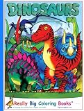 Dinosaurs Giant Super Jumbo Coloring Book English and Spanish Edition