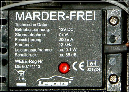 Lescars Marder-Abwehr für den einfachen Einbau im Pkw