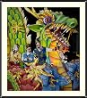 Dragon Float, New Orleans Mardi Gras Photograph - Beautiful approx. 22"x26" Framed & Matted - 7/8" Rounded, Shiny, Black Metal Frame - Photographic Print by Carol M. Highsmith