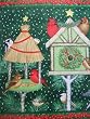 Wilmington Christmas All Spruced Up Birdhouse Stripe Fabric By the Yard