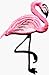 Pink Flamingo - Embroidered Iron On or Sew On Patch
