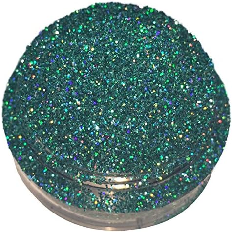 Calavera Cosmetics Green Glitter For Eyeshadow / Eye Shadow / Eyes / Face / Lips / Nails Makeup Glitter Dust Shimmer - Compare to NYX - Holographic Loose Cosmetic Glitter / Nail Art (Elven Star)