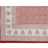 India Home D&eacute;cor Bed Sheet Cotton Block Print Twin Size