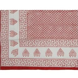 India Home D&eacute;cor Bed Sheet Cotton Block Print Twin Size