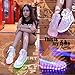 New Women LED Light Luminous Sneaker High Top Lovers Athletic Shoes USB Charge