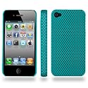Etui ORIGINAL Bleu Lagon "Alv&eacute;olia" de MUZZANO pour APPLE IPHONE 4 / APPLE IPHONE 4S