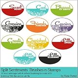 Photoshop Brushes - Split Sentiments Brushes and Stamps