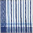 Durable Woven Jacquard 100% Cotton Blue and White Tablecloth 60x60 Inches