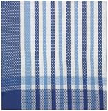 Durable Woven Jacquard 100% Cotton Blue and White Tablecloth 60x60 Inches