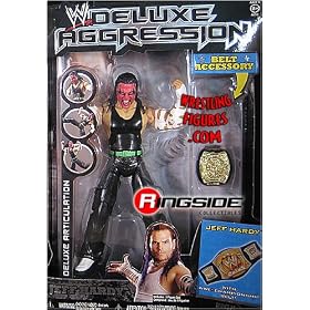 WWE Wrestling DELUXE Aggression Series 21 Action Figure Jeff Hardy (Red Face Paint!) by Wrestling