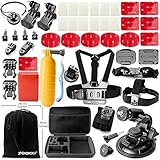 Zookki Accessories for GoPro Hero 4 Black Silver GoPro Hero 3+ Black Silver GoPro Hero 3 Black Silver GoPro Hero 2 Black Silver Accessories Bundle Kit for GoPro 4 3+ 3 2 Accessory Kit for GoPro 4 3+ 3 2 SJ4000 SJ5000 SJ6000 Sports Camera Accessory Kit