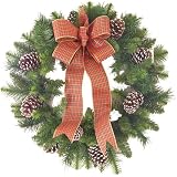 Christmas wreath with Pine cones