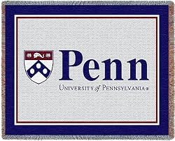 Univ of Penn Logo - 69 x 48 Blanket/Throw - Pennsylvania Quakers