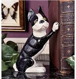9" Iron Bull Dog Decorative Bookend/Doorstop - Set of 2