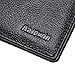 Men RFID Blocking Wallet Genuine Leather Credit Card Protector Bifold 8 Slots Black