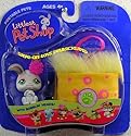 Littlest Pet Shop Portable Pets Bunny with Basket & Flower