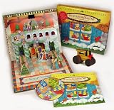 My Little Christmas Tree Pop-Up Book with Wooden Steamroller Ornament