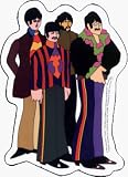 15331 THE BEATLES Yellow Submarine Cartoon Group Shot Sticker / Decal