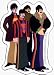 15331 THE BEATLES Yellow Submarine Cartoon Group Shot Sticker / Decal