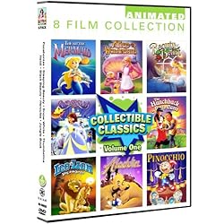 Animated Classics 8 Pack Volume 1: The Little Mermaid, Alice In Wonderland, Beauty & The Beast, Cinderella, The Hunchback Of Notre Dame, Leo The Lion, Aladdin, Pinocchio
