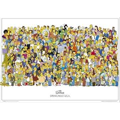 Poster 91.5 x 61 cm - "The Simpsons - Cast" von Matt Groening