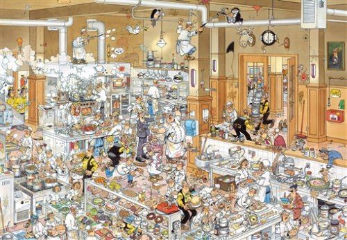 13050 - Jumbo Spiele - 2000 Teile Puzzle - Jan van Haasteren, Die K&uuml;che