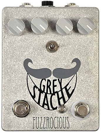 Fuzzrocious Grey Stache Fuzz Pedal w/ Diodes + Killswitch Mod