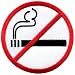 No Smoking sign symbol warning cigarettes smoke embroidered applique iron-on patch new