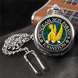 Johnston Scottish Clan Crest Pocket Watch