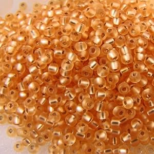 Miyuki Rocaille seed beads 11/0 SF S/L gold 10g
