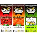 Adam Tea Variety Pack, Strawberry/Orange/Green