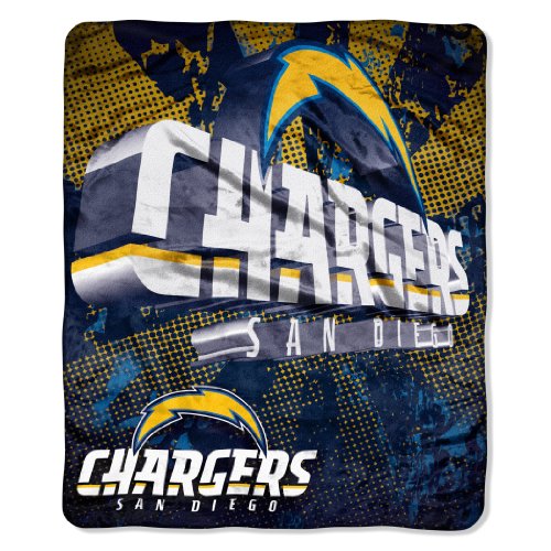 NFL San Diego Chargers 50-Inch-by-60-Inch Micro Raschel Plush Throw 