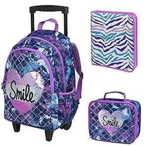 justice rolling backpack