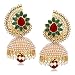 Meenaz Kundan Pearl Jhumki Earrings For Women Ear rings for Girls in Traditional Ethnic Gold Plated J136 RS.399.00