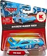 Disney / Pixar CARS Movie Exclusive 155 Die Cast Car with Synthetic Rubber Tires - THE KING Dinoco #43- Disney Cars 2 Release