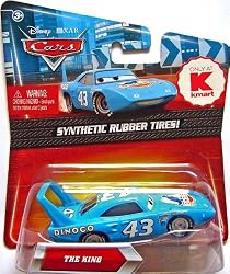Disney / Pixar CARS Movie Exclusive 155 Die Cast Car with Synthetic Rubber Tires - THE KING Dinoco #43- Disney Cars 2 Release