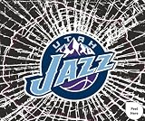 Utah Jazz Shattered Mini-Cutz Window Decal