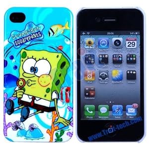 Click here to buy a Sponge Bob Squarepants Hard Case Cover Iphone 4
