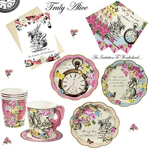 Alice In Wonderland Theme Party Kit for 12 by Truly Alice