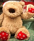 61 mcws1QxL. SL160  Cute Santa Hat Teddy Bear Plush Snowflakes Christmas