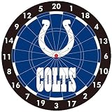 NFL Indianapolis Colts 12-Inch Paper Dart Board With Darts