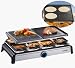 SEVERIN 6005177 Raclette-Partygrill mit Naturgrillstein chrom-schwarz