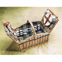 Locker Picknickkorb f�r 4 Personen aus Weide