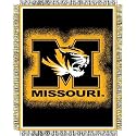 Missouri Tigers NCAA Triple Woven Jacquard Throw (019 Focus) (48x60")"
