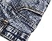 Bienzoe Big Girl's Summer Stretchy High Waist Holes Ripped SnowWash Jean Shorts