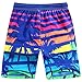 ALiberSoul Men's Coconut Tree Print Boardshorts Tropical Design Swimming Trunks