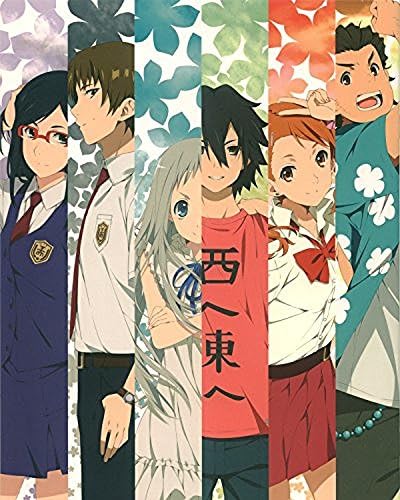Superb Poster Square Anohana Poster Flower We Saw Day Home Decor Wall Scroll Meiko Anime Promo Menma Honma